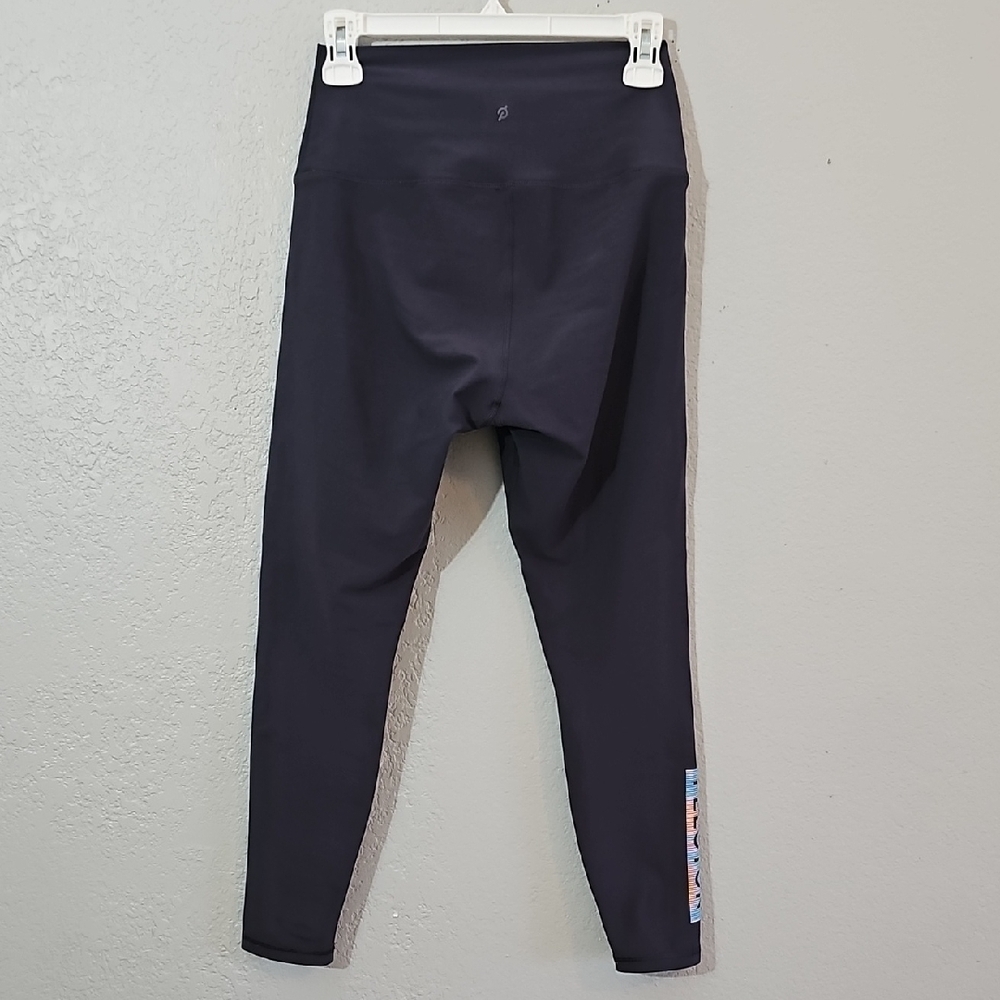Peloton Dark Blueish Gray 25" Leggings With Logo On Lower Leg Women Medium - Picture 5 of 7